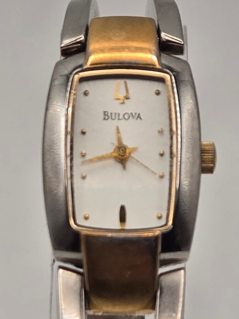 Bulova women's two-tone bangle bracelet watch